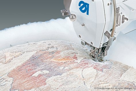 195 - Dvigubo grandininio dygsnio siuvimo mašina